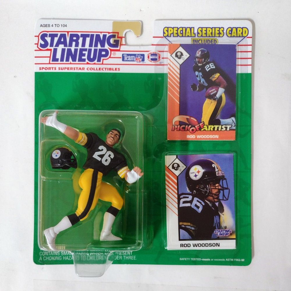 1993 Rod Woodson Pittsburgh Steelers Kenner Starting Lineup NFL football figure